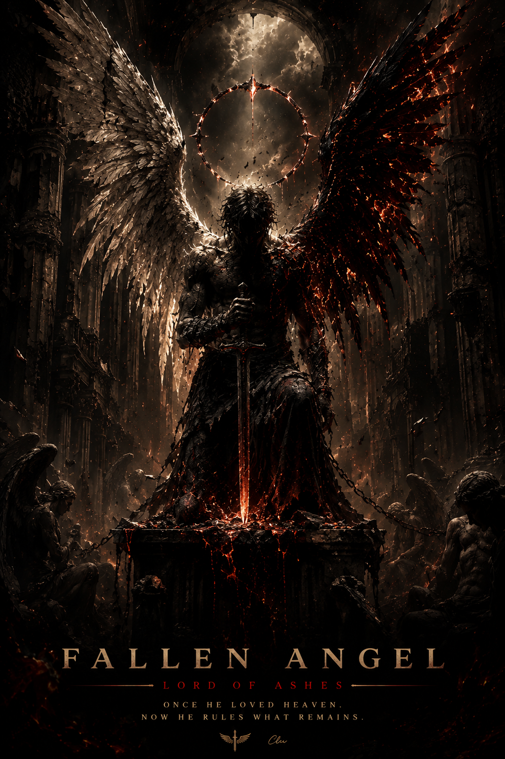 FALLEN ANGEL – Eclipse Ascension | Gothic Poster
