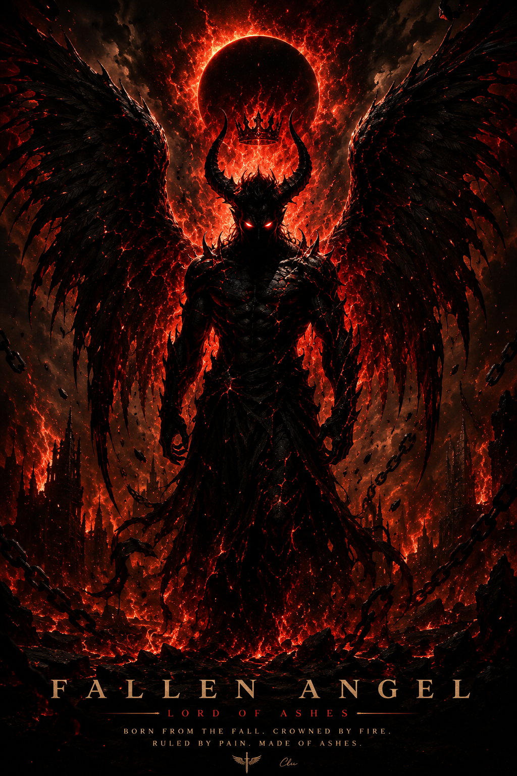 FALLEN ANGEL – Infernal Rebirth | Gothic Poster