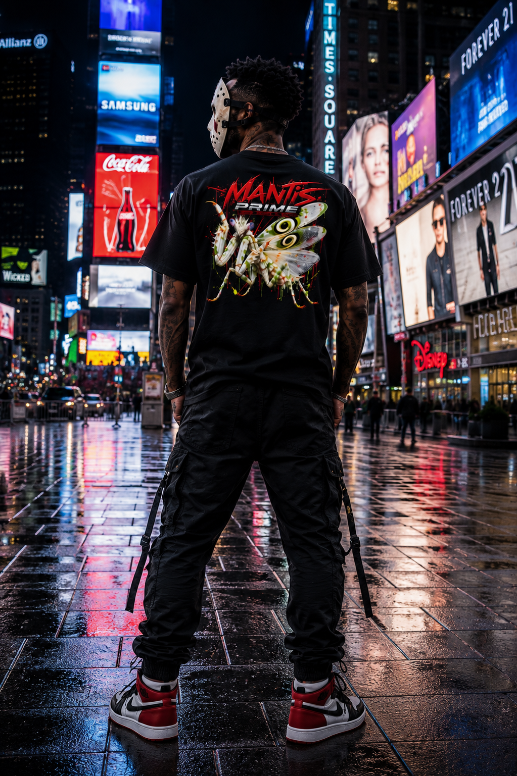 MANTIS – African Flower | Insect Art T-Shirt