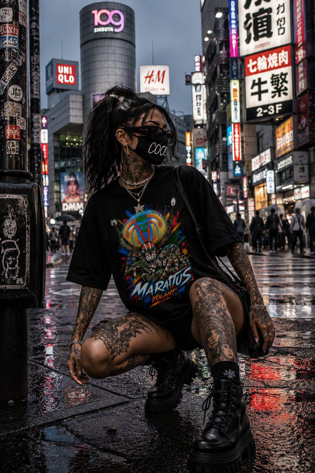 MARATUS VOLANT – Neon Pulse | Spider T-Shirt