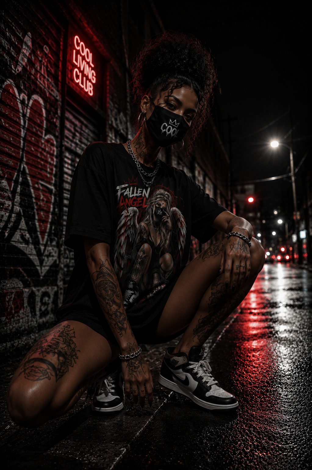 FALLEN ANGEL – Gothic Angel | Dark Art T-Shirt