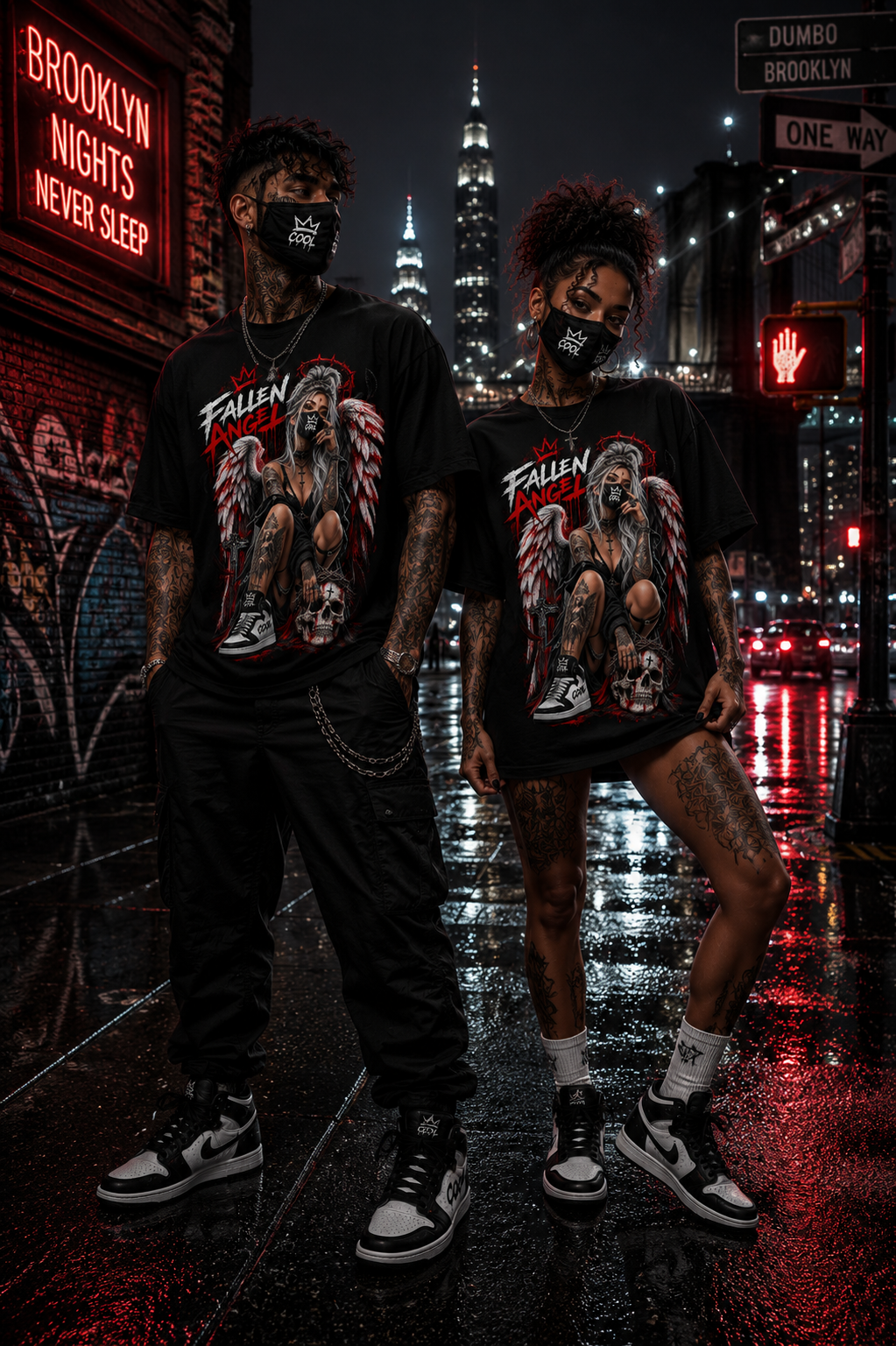 FALLEN ANGEL – Gothic Angel | Dark Art T-Shirt