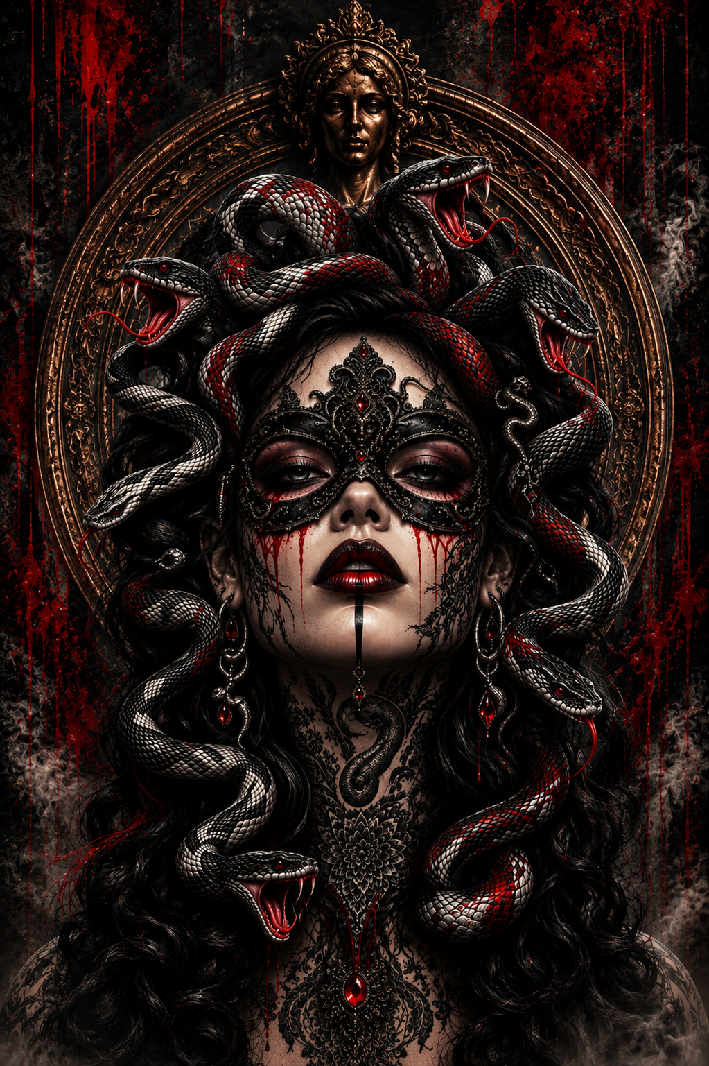 MEDUSA NOIR™ – Serpent Queen | Premium Matte Wall Poster