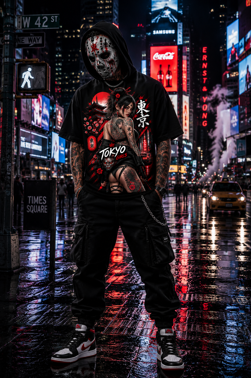 TOKYO GIRLS – Tokyo Night Tattoo | Japanese T-Shirt
